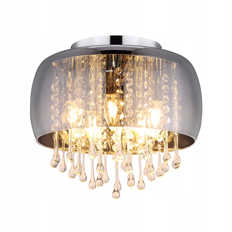 Stropná lampa stropné svietidlo Kalla 5 sklenené tienidlo lesklá glamour