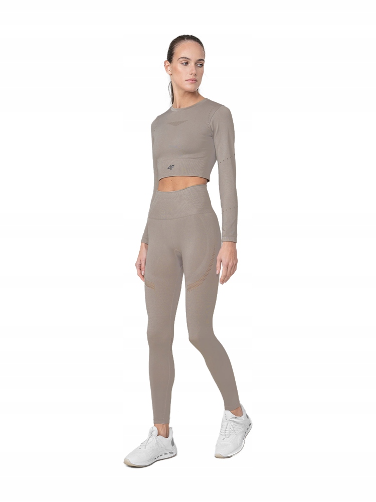 4F DAMSKIE LEGGINSY TRENINGOWE BEZSZWOWE SPDF012 Długość nogawki długa