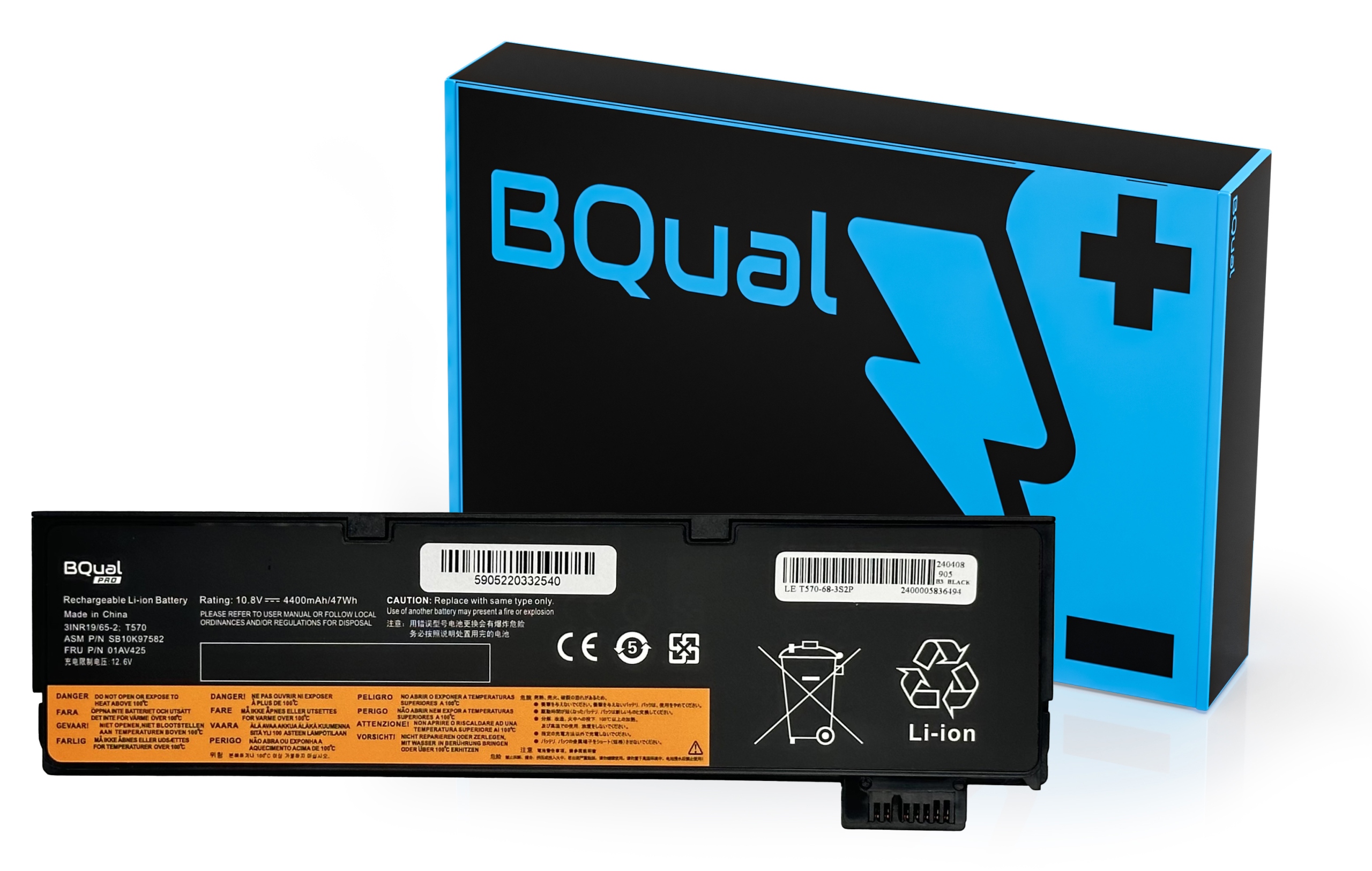 Bateria do Lenovo ThinkPad T470 T480 T570 T580 T25 A475 A485 P51S P52S 48Wh