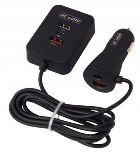 Szybka Ładowarka Samochodowa Re-load 3-PORTY