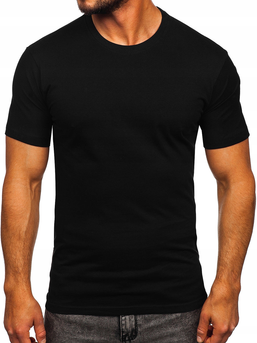 

T-shirt Bawełniany Męski Czarny 0001 DENLEY_2XL