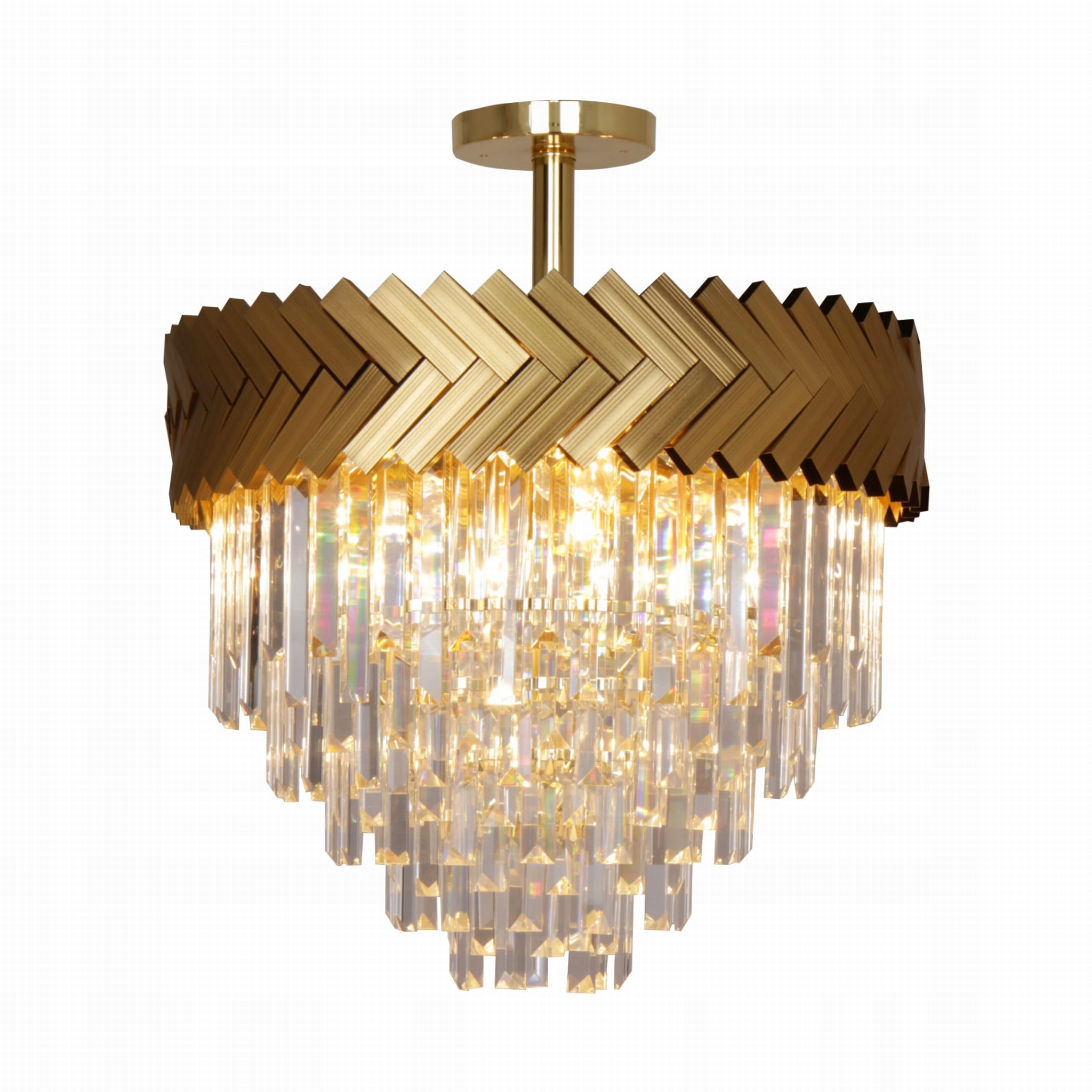 Okouzlující elegantní lustr Lyon pro bohaté glamour interiéry, jídelnu