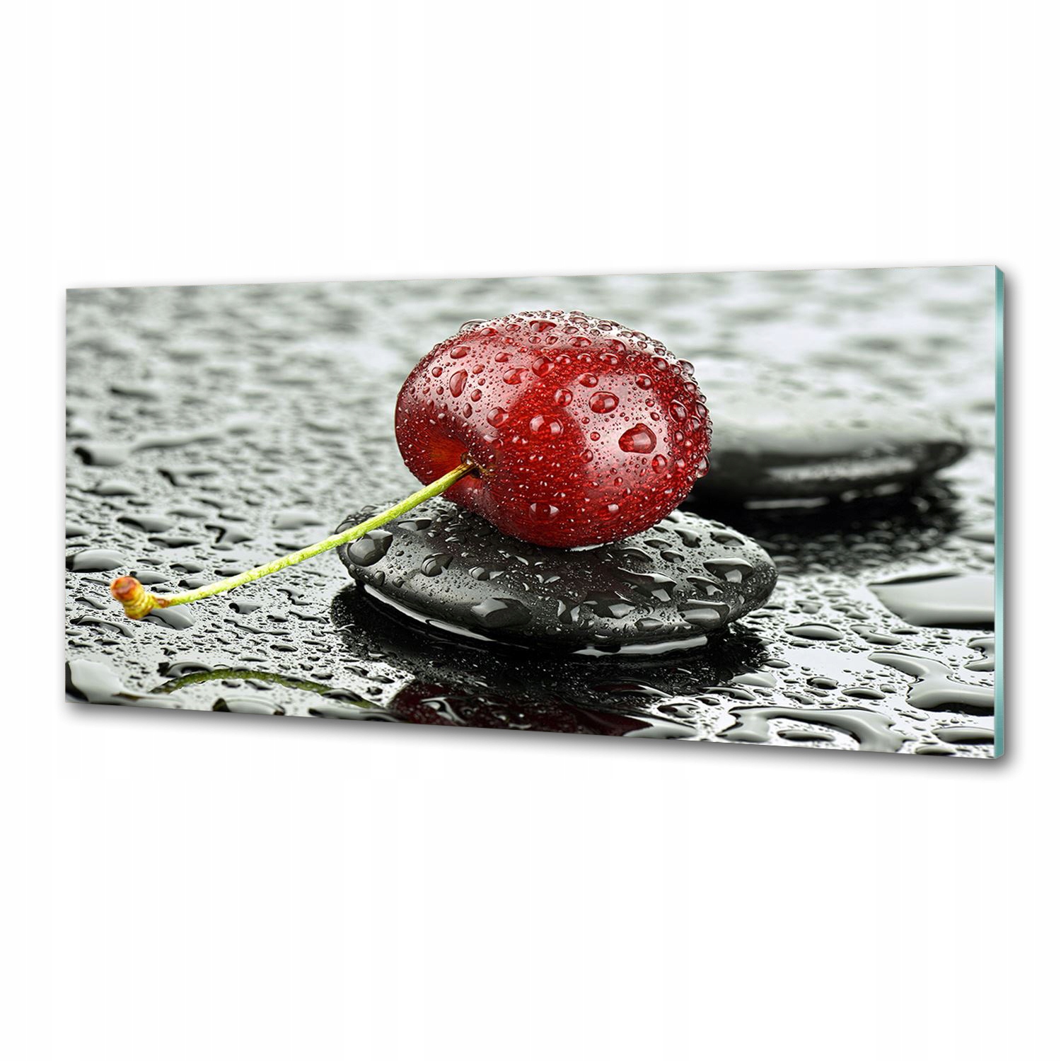 Lacobel panel Třešeň v dešti 125 x 50 cm Lepidlo