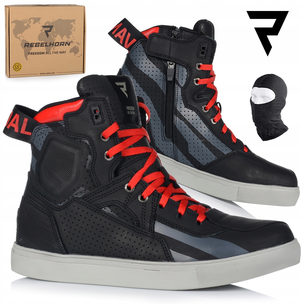 Motocyklové Topánky Rebelhorn Vandal Krátke Vetrané Tenisky Darčeky