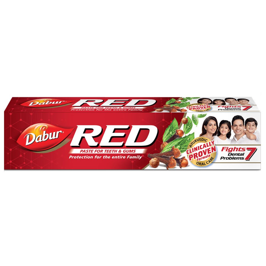 

Ostra, duża pasta do zębów Red 200g Dabur