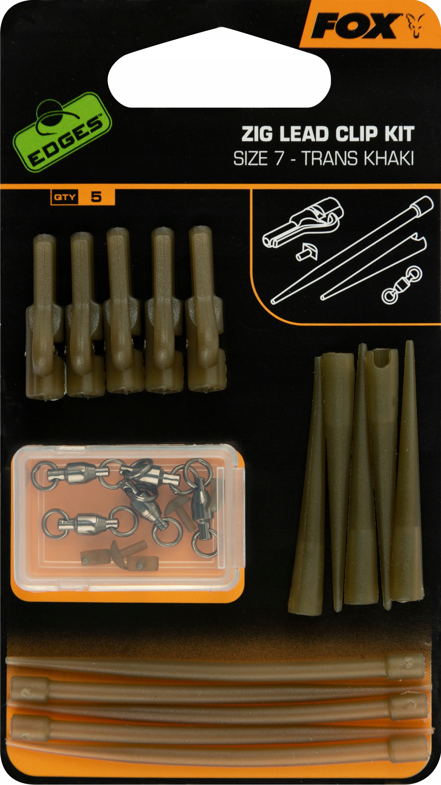 

Zestaw Fox Do Zig Riga Zig Lead Clip Kit CAC722