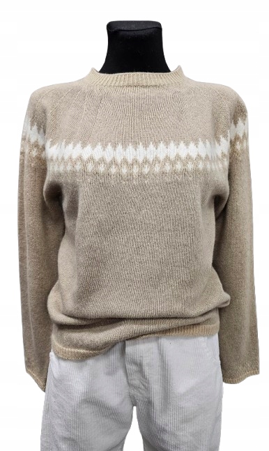 Klasický Svetr S Kašmírem Cashmere Blend- Island- Premium Italia