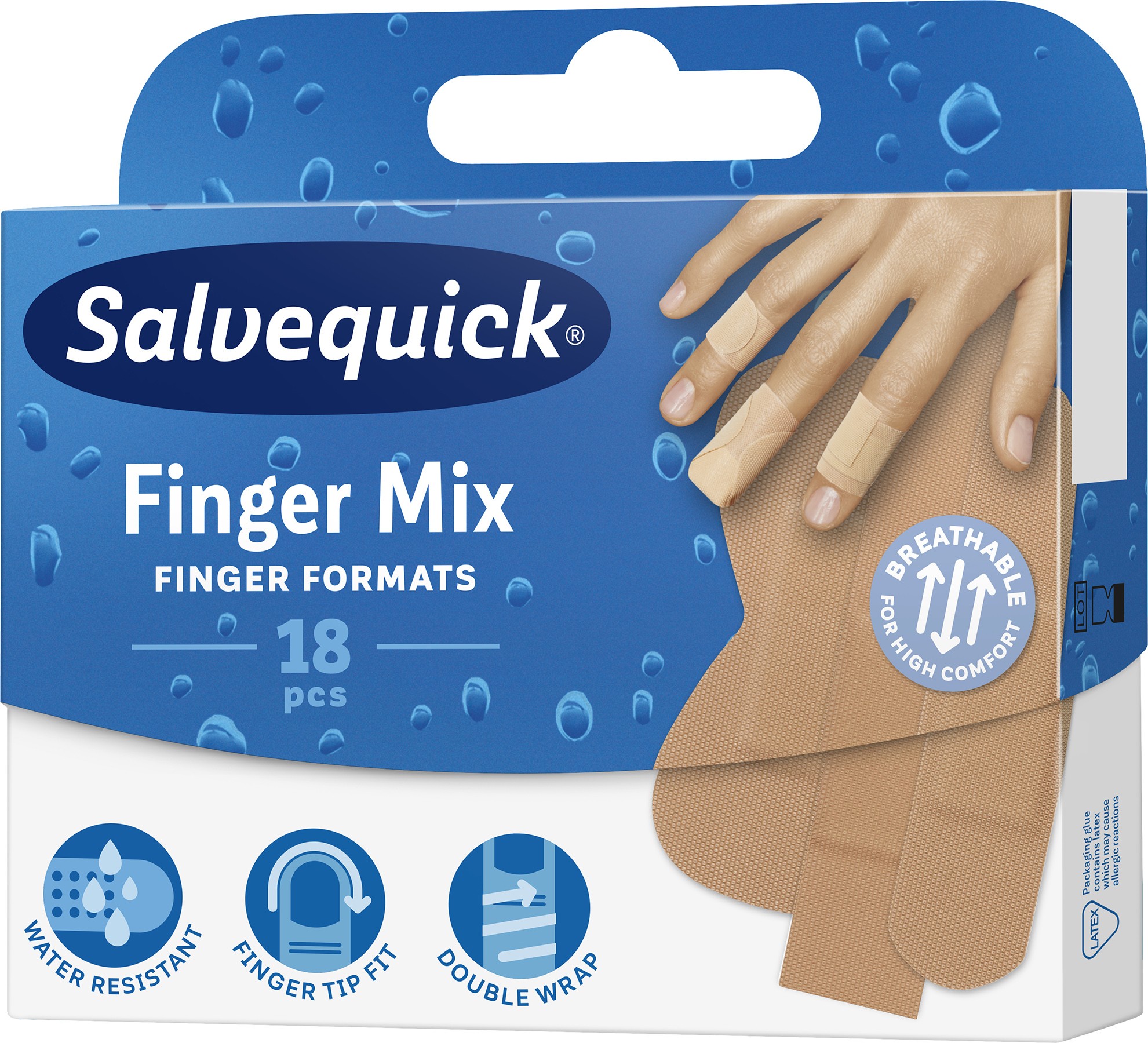 

Salvequick Plastry Finger Mix 18szt