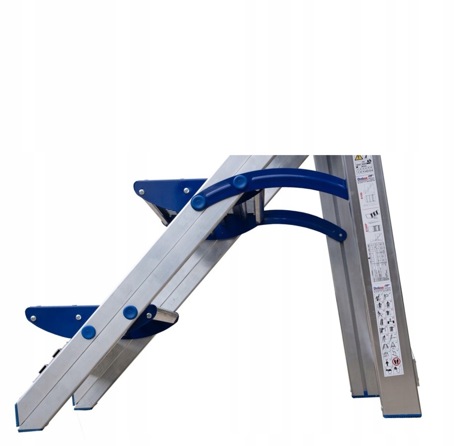 STOŁEK ROZKŁADANY Z PORĘCZĄ DRABEX TP 8100P 4stop. Materiał aluminium