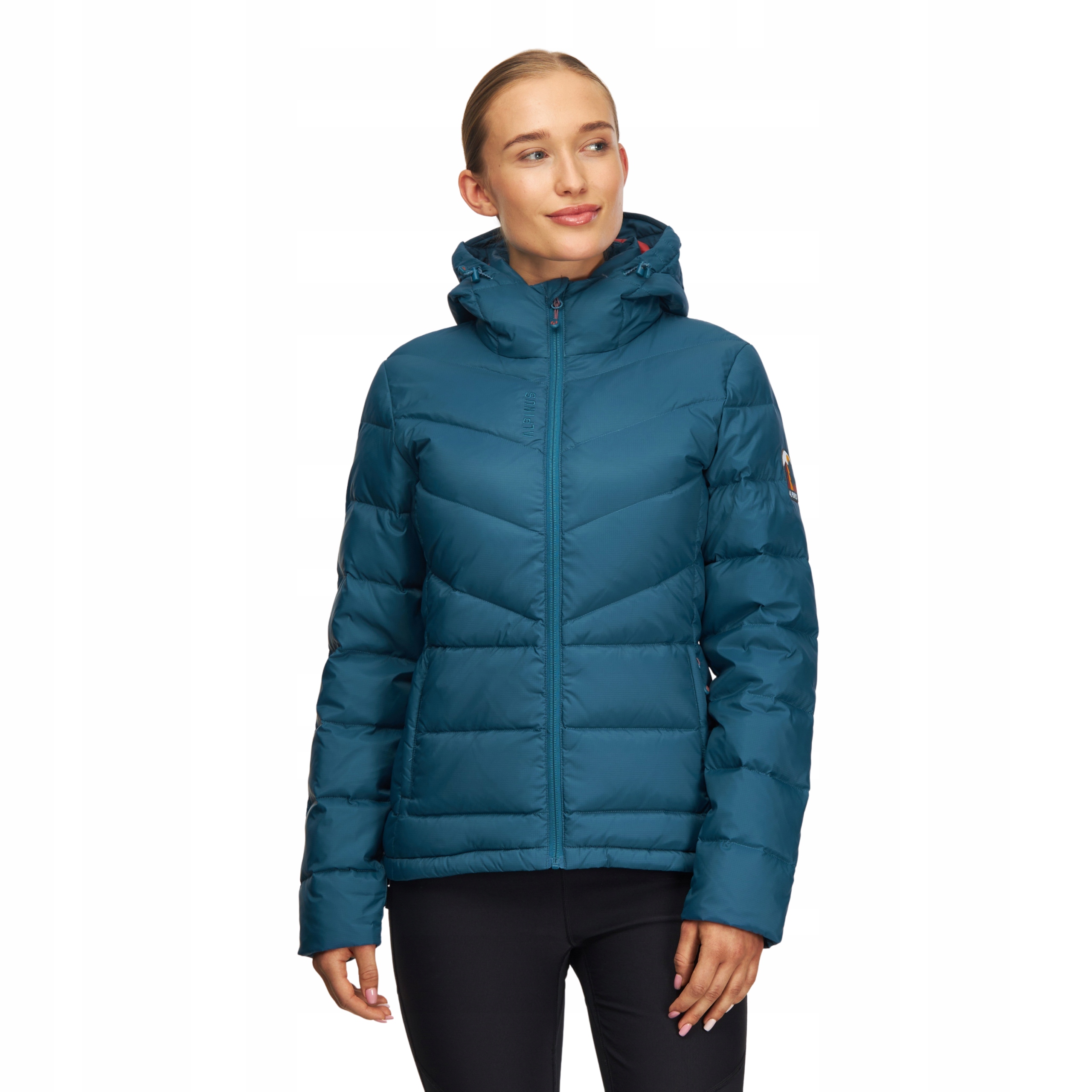 Dámská péřová bunda Alpinus Cortina mořská Xs