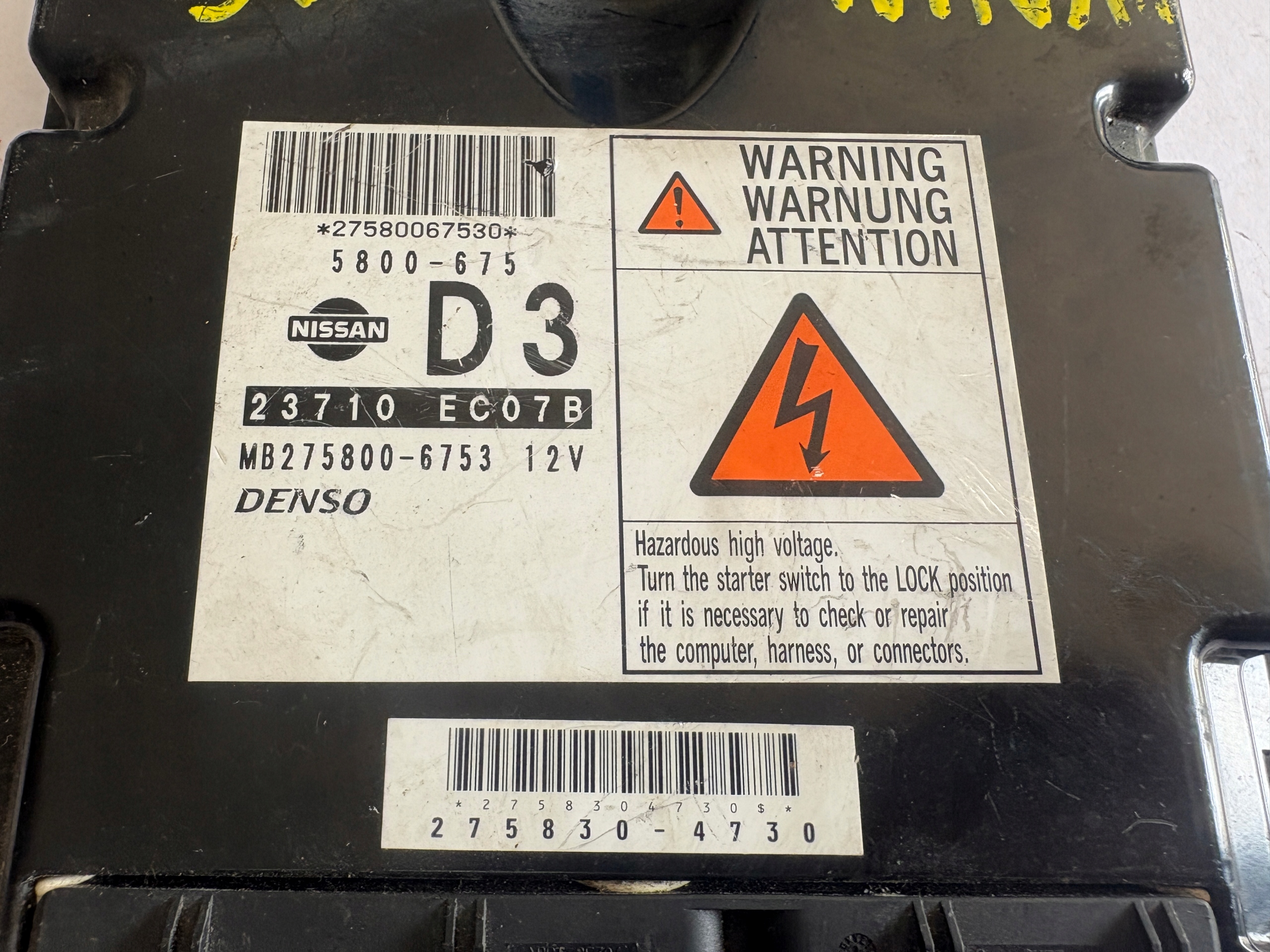 NISSAN NAVARA D40 modulo STERUJACY 5800-675 275830-4730