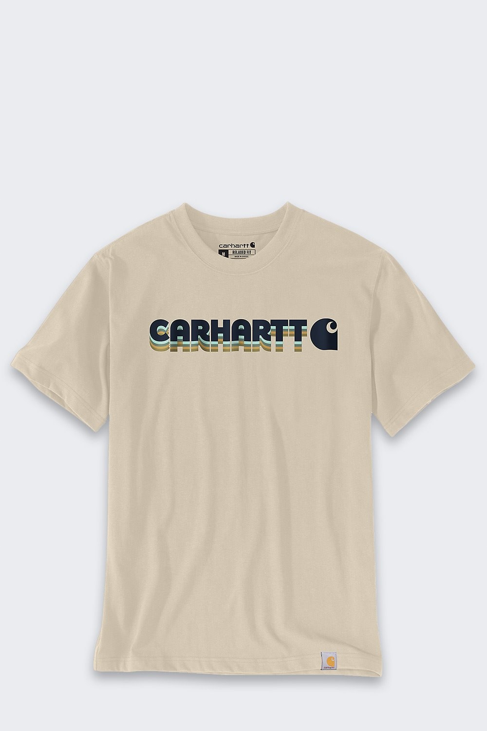 Tričko Carhartt Irvine Layered Oat Milk