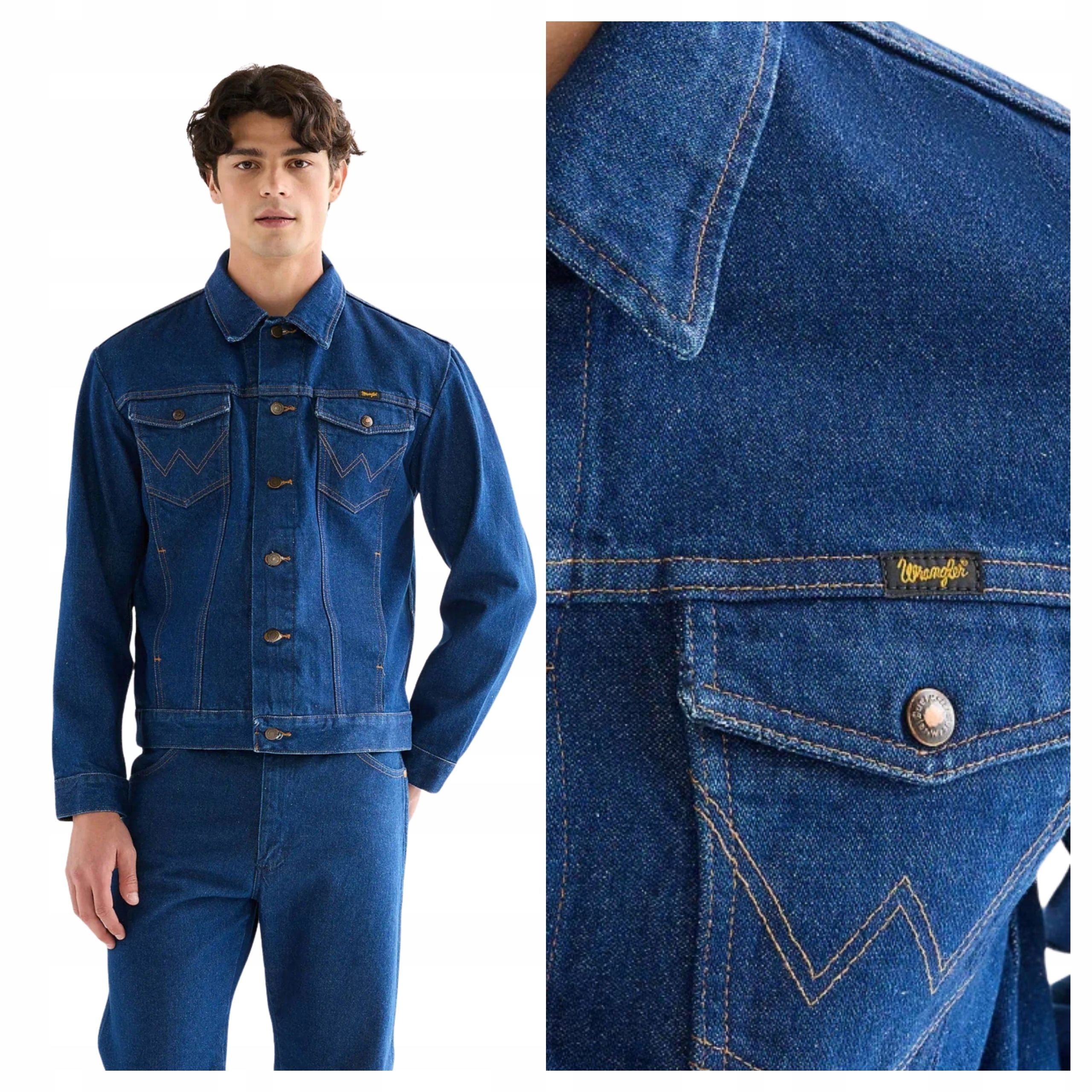 Pánská džínová bunda Wrangler Cowboy Cut Bavlněná Klasická L