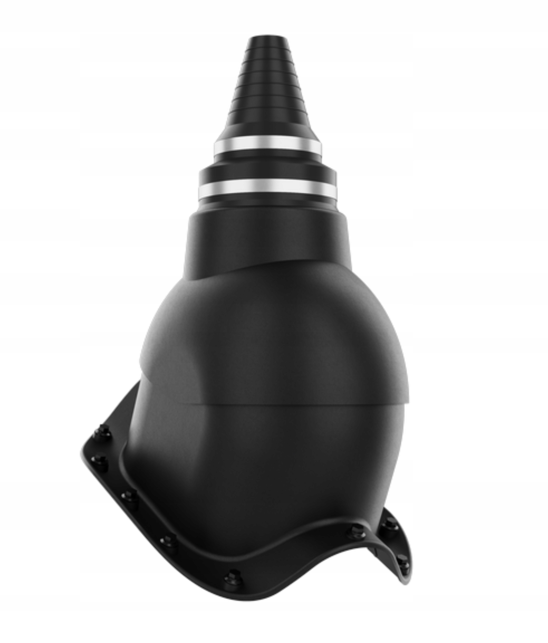 Anténní přechod těsný přechod na vlnitou desku Černá Ral 9005