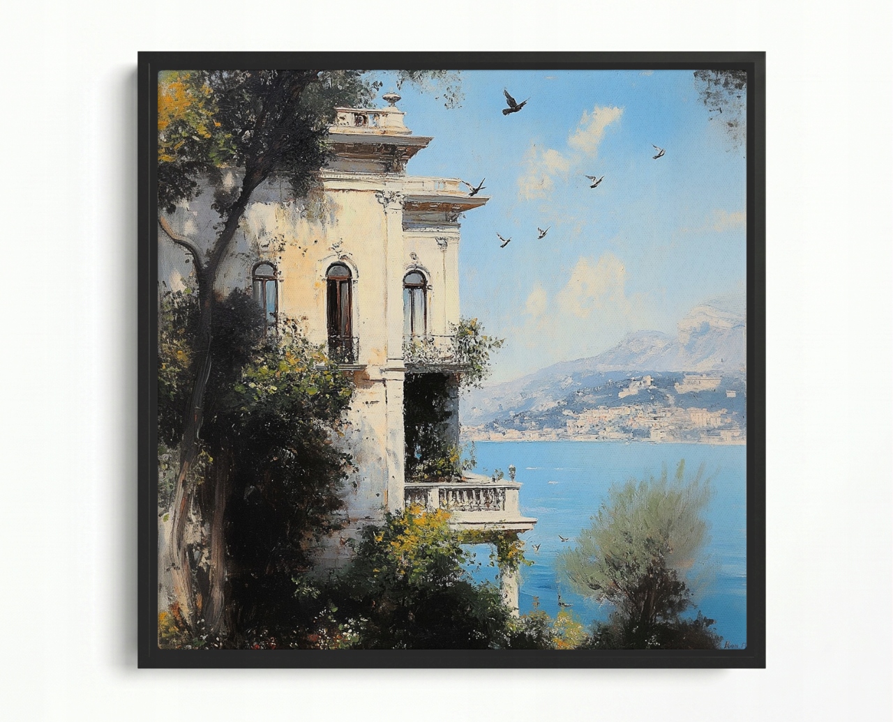 Obraz Rama American Box Architektúra Taliansko Amalfi Willa More Terasa 60x60