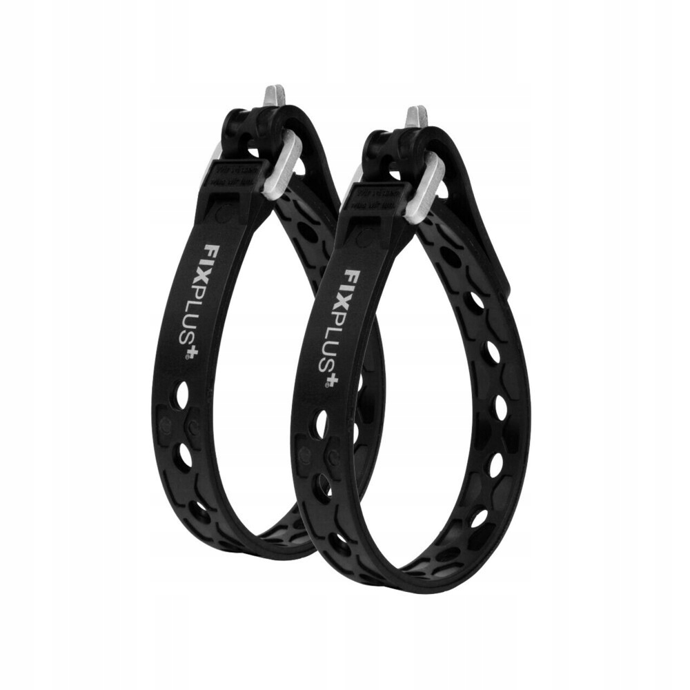 FixPlus 23cm / 1,2cm Pasek mocujący x2 Czarny