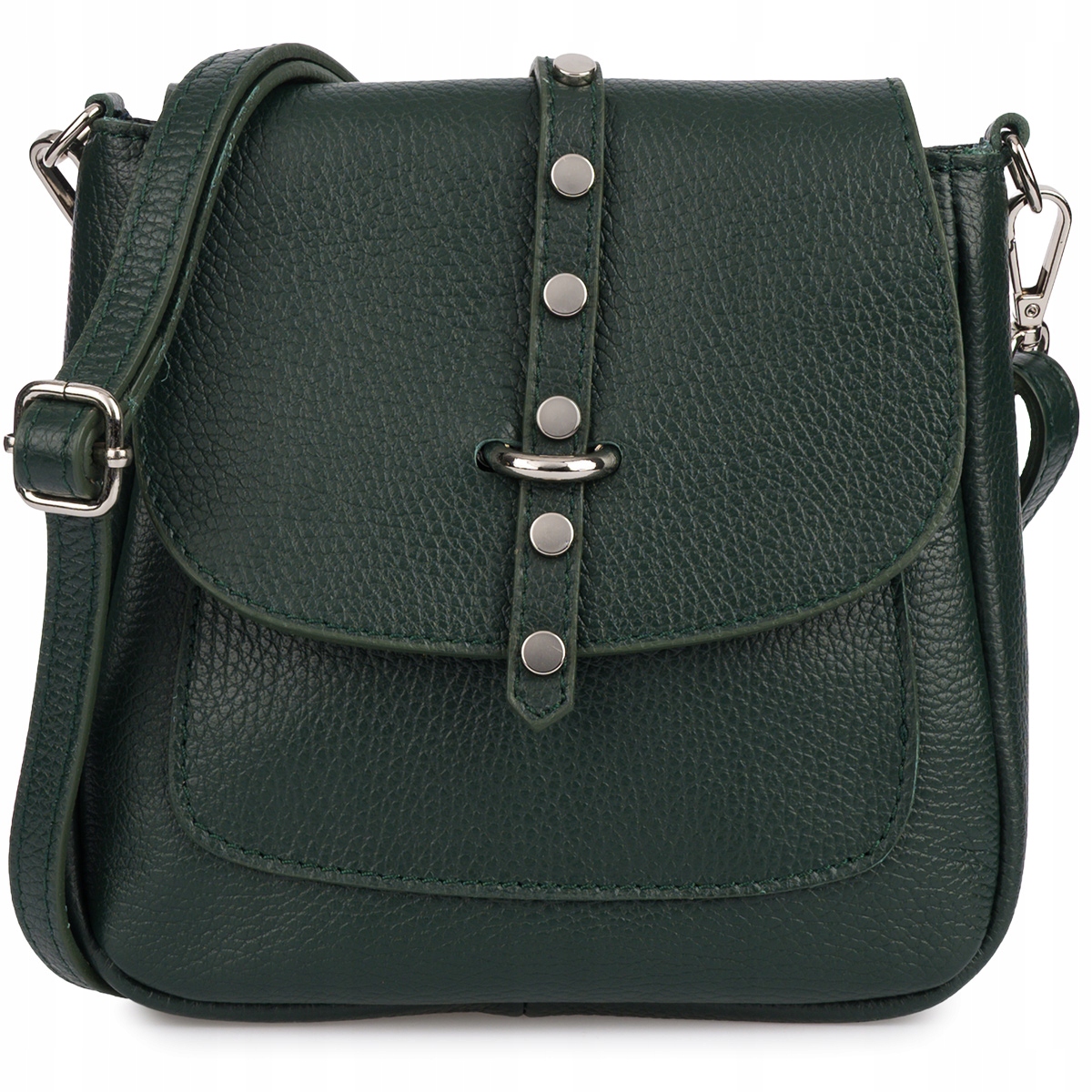 Dámská kožená kabelka přes rameno s klopou Vera Pelle je elegantní kabelka přes rameno