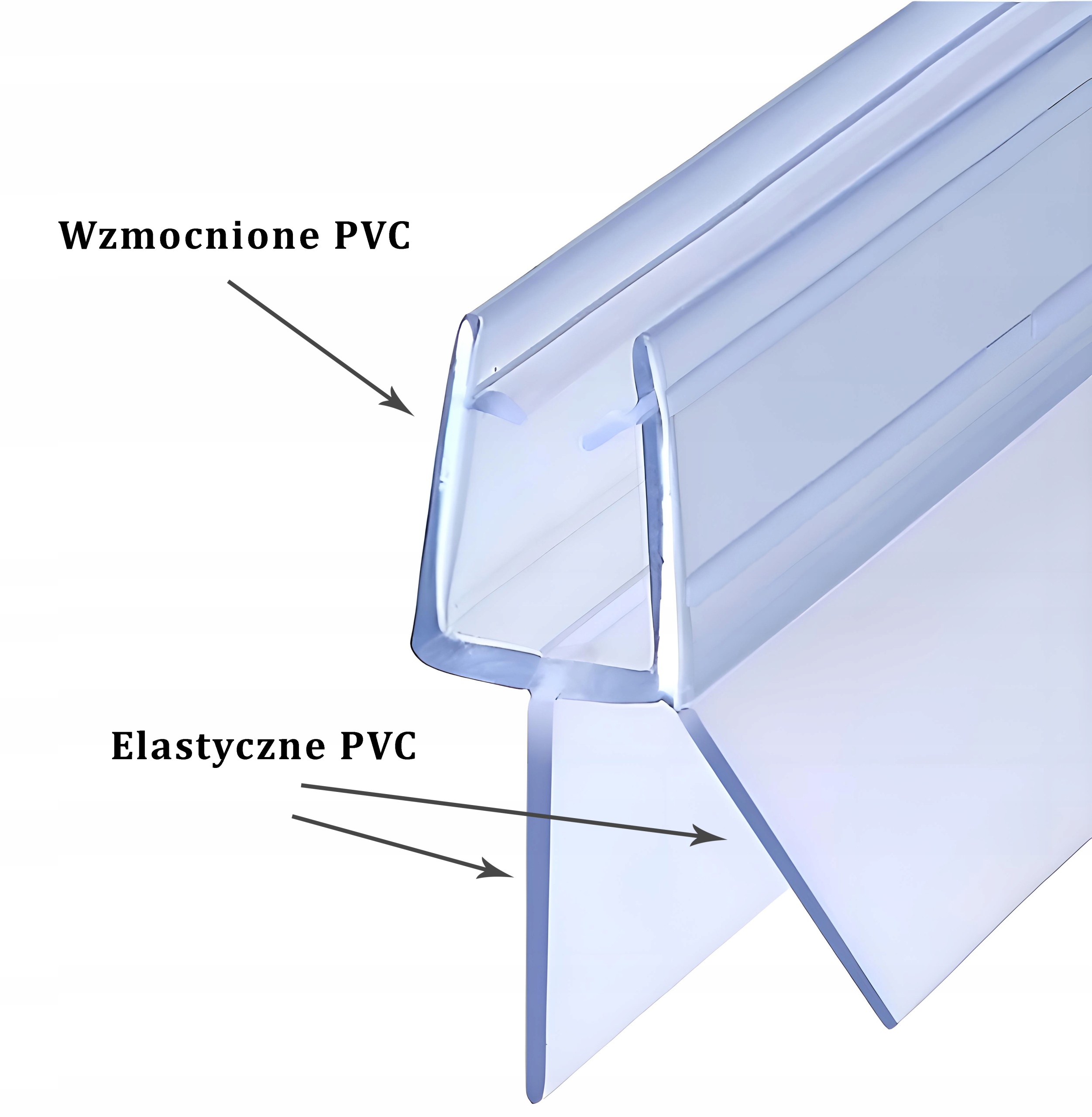 USZCZELKA KABINY PRYSZNICOWEJ PARAWANU SZYB DOLNA DRZWI 6-8 MM 60 CM Marka inna