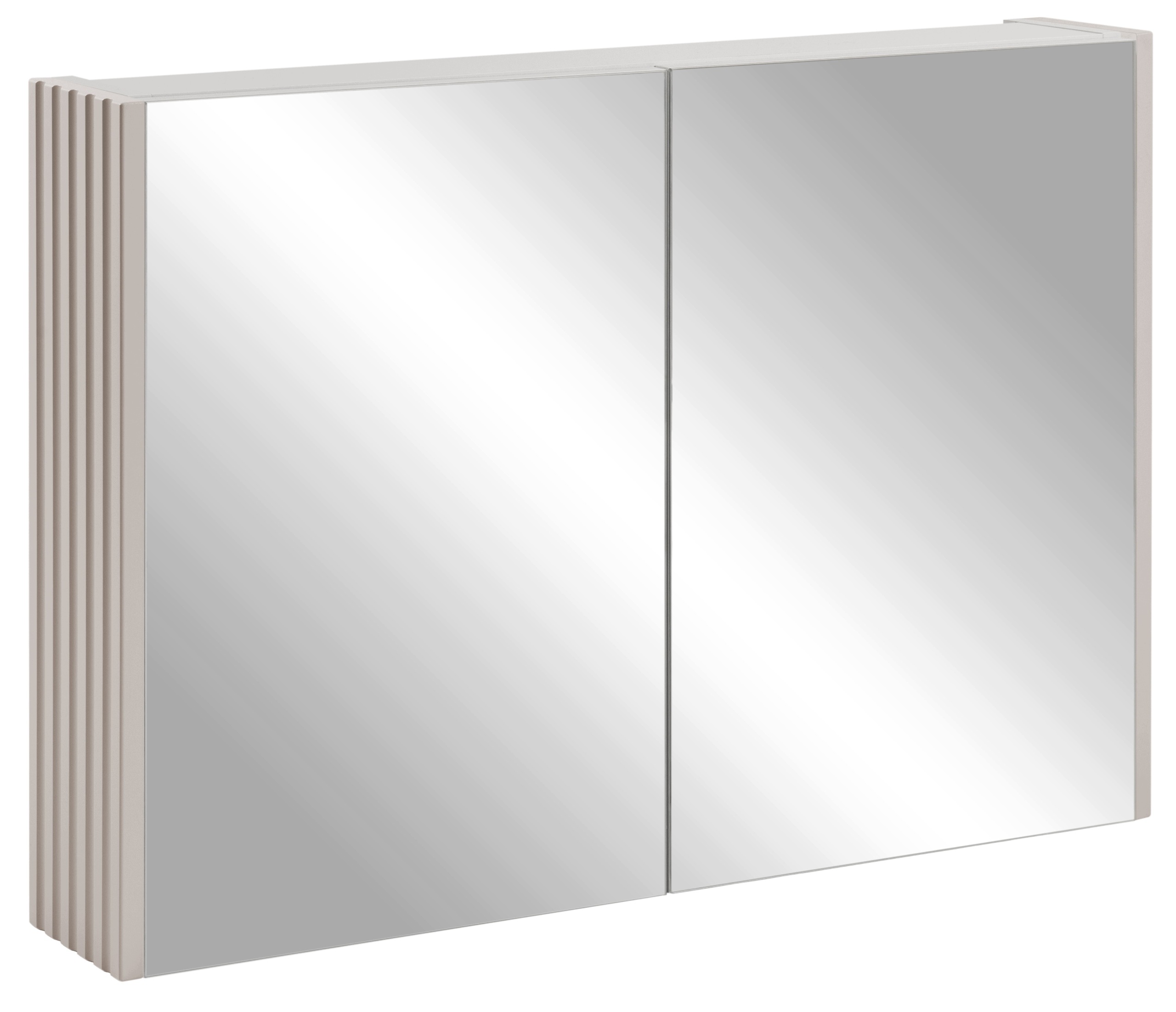 Zrcadlová skříňka Se Zrcadlem 80 Koupelnový boční panel Kašmír Ryfle Mdf
