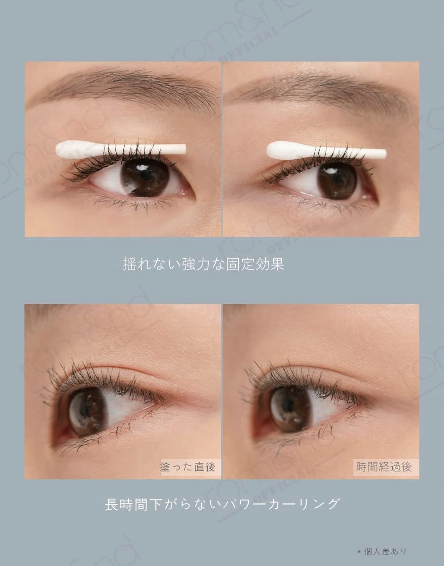 ROM&ND HAN ALL FIX MASCARA Czarna Wydłużająca Wodoodporna 7g — miniatura 2