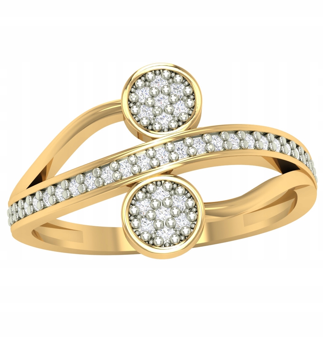 Umělecký Zlatý Prstýnek Pr. 585