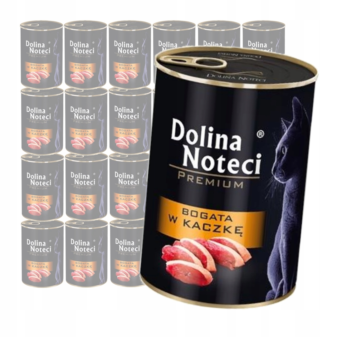 Levně Dolina Noteci Premium 24x400g Bohaté na kachnu Mokré Krmivo Pro Kočky