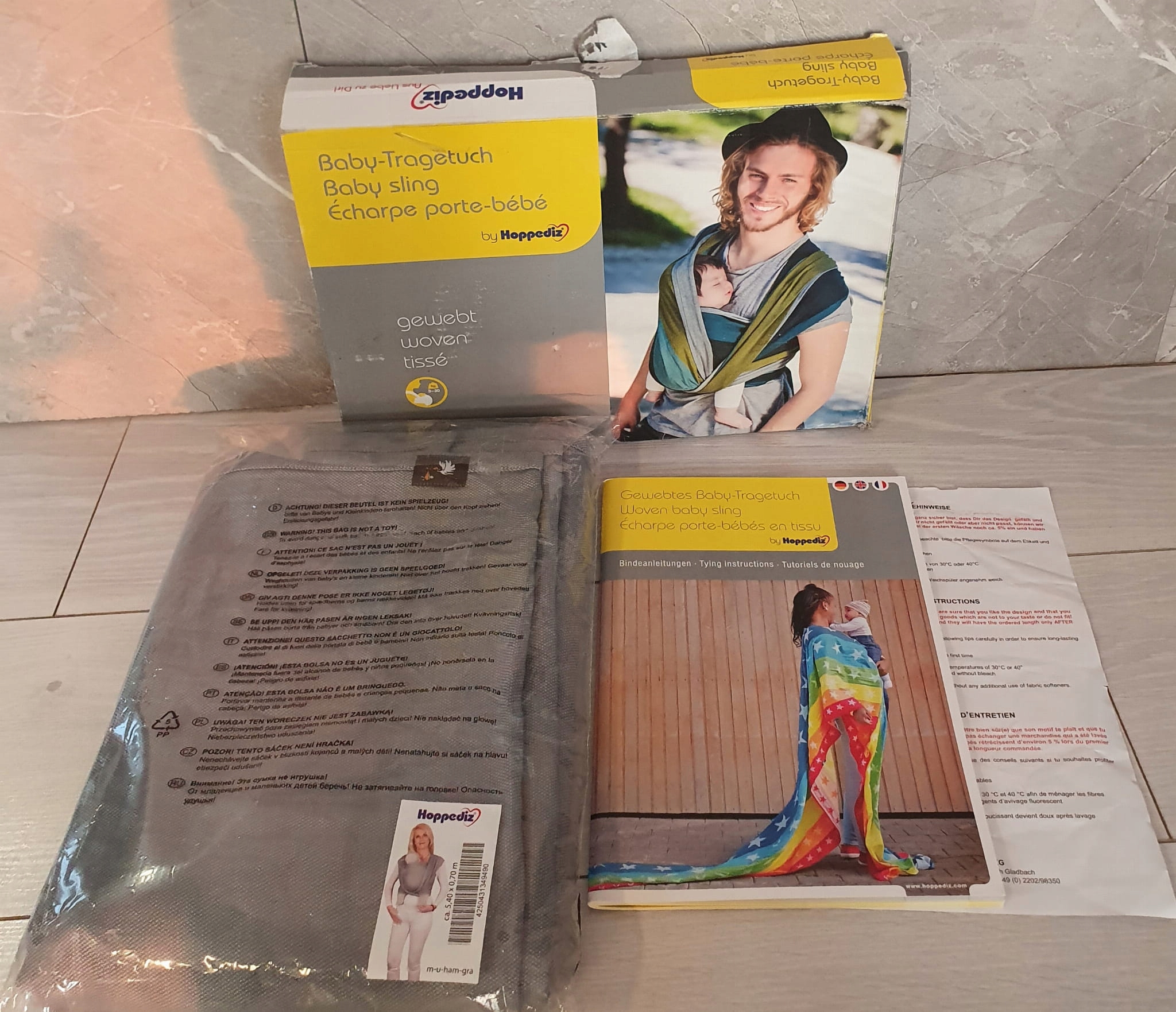 Hoppediz Chusta Light Hamburg Graphit 5,40 m Kolor Odcienie szarości i srebra