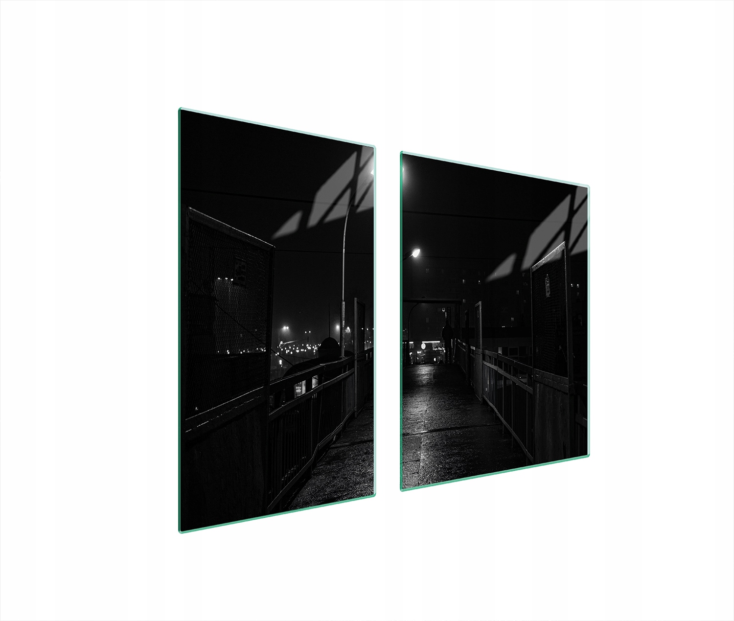 Skleněná Deska A Krájecí Deska 100x52 Ulice Tvrzené Sklo