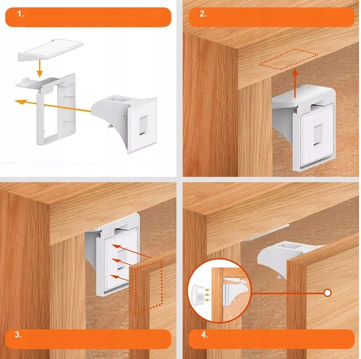 MAGNETYCZNA BLOKADA szafek SZUFLAD DRZWICZEK 4SZT Marka inna marka