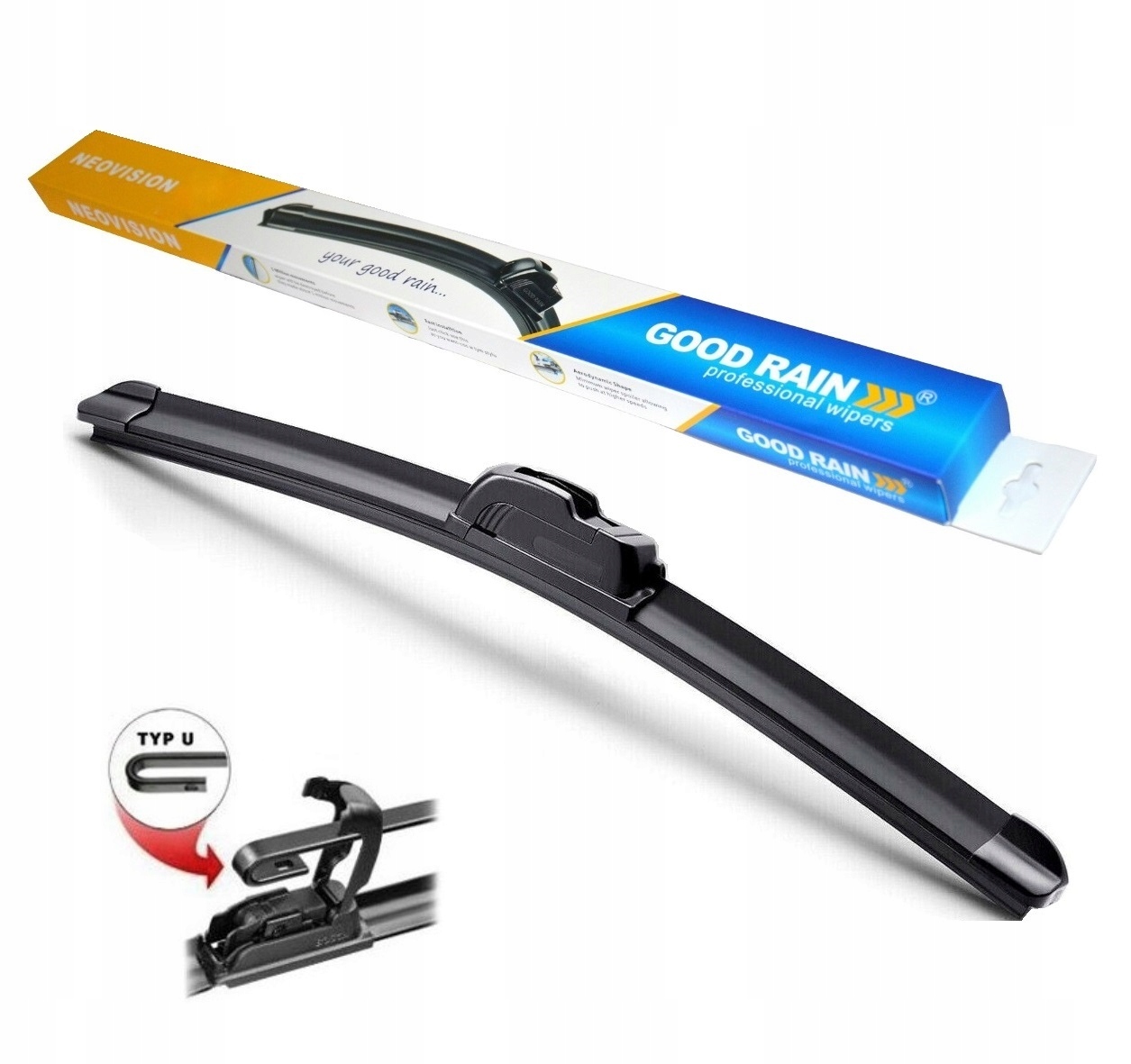 Płaska Wycieraczka Pióro Gumowe Good Rain 400MM