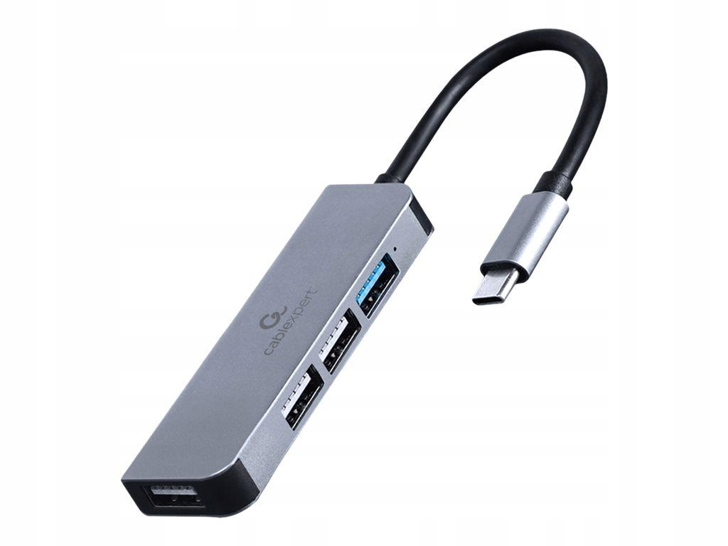 Gembird Hub Usb 3.0 4-Porty 1 x Usb 3.1 3 x Usb 2.0 czarny