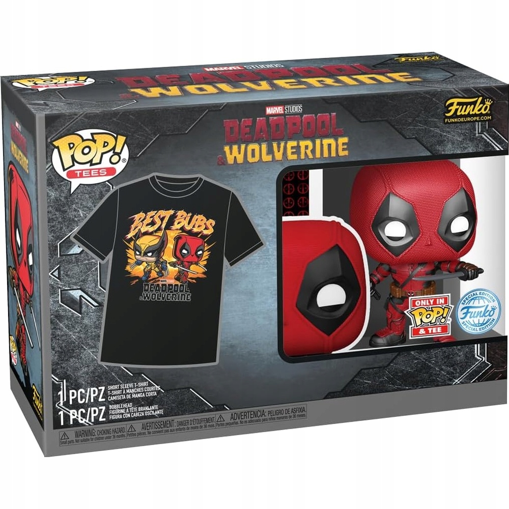 Trička Funko Pop! s motivy Marvel Deadpool a Wolverine Deadpool (speciální Edice)