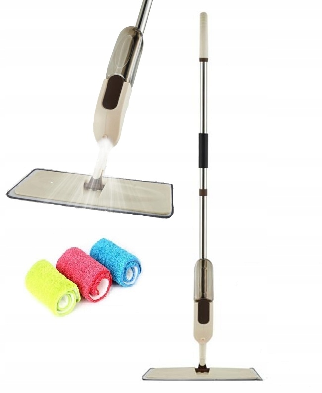 

Mop Płaski Ze Spryskiwaczem + 3x Mikrofibra