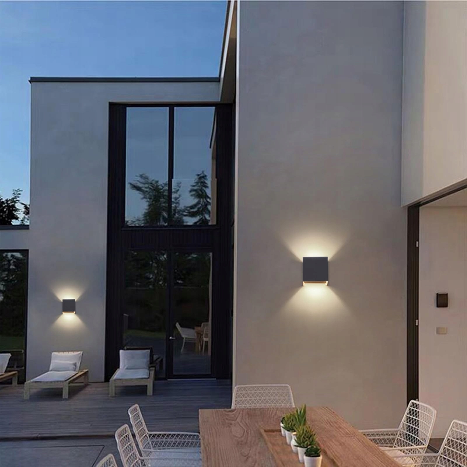 KLIGHTEN Zestaw 4 Nowoczesne Lampy Ścienne Zewnętrzne IP54 9W 4000K — miniatura 8