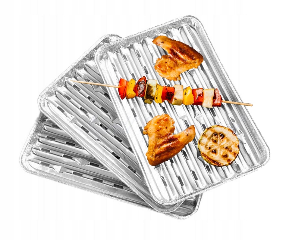 Taca aluminiowa na grilla 35x23cm 5szt Producent Piknik