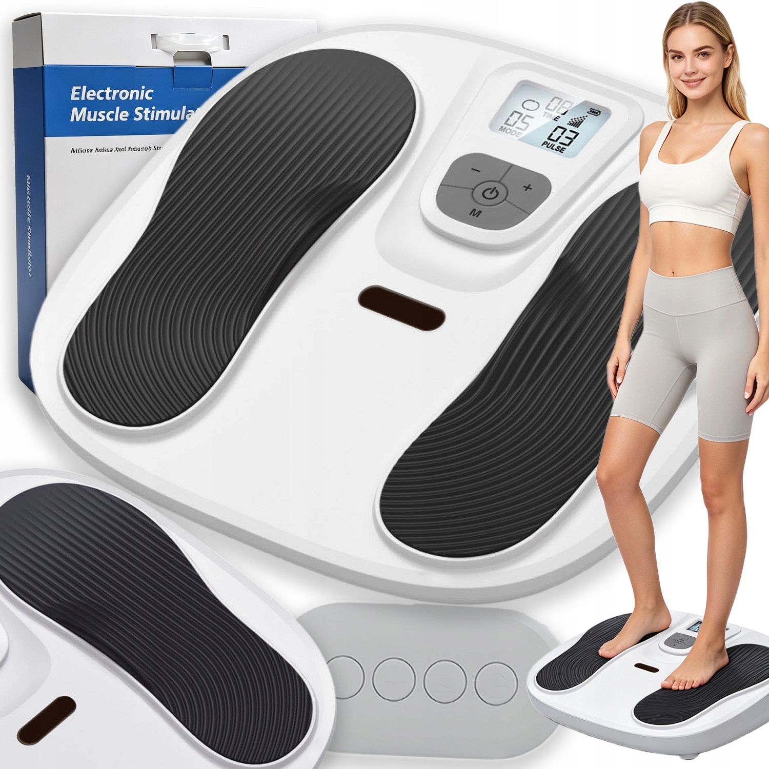 Elektryczny Stymulator Krążenia Masażer Stóp Tens Neuropatia Ems 10 Trybów