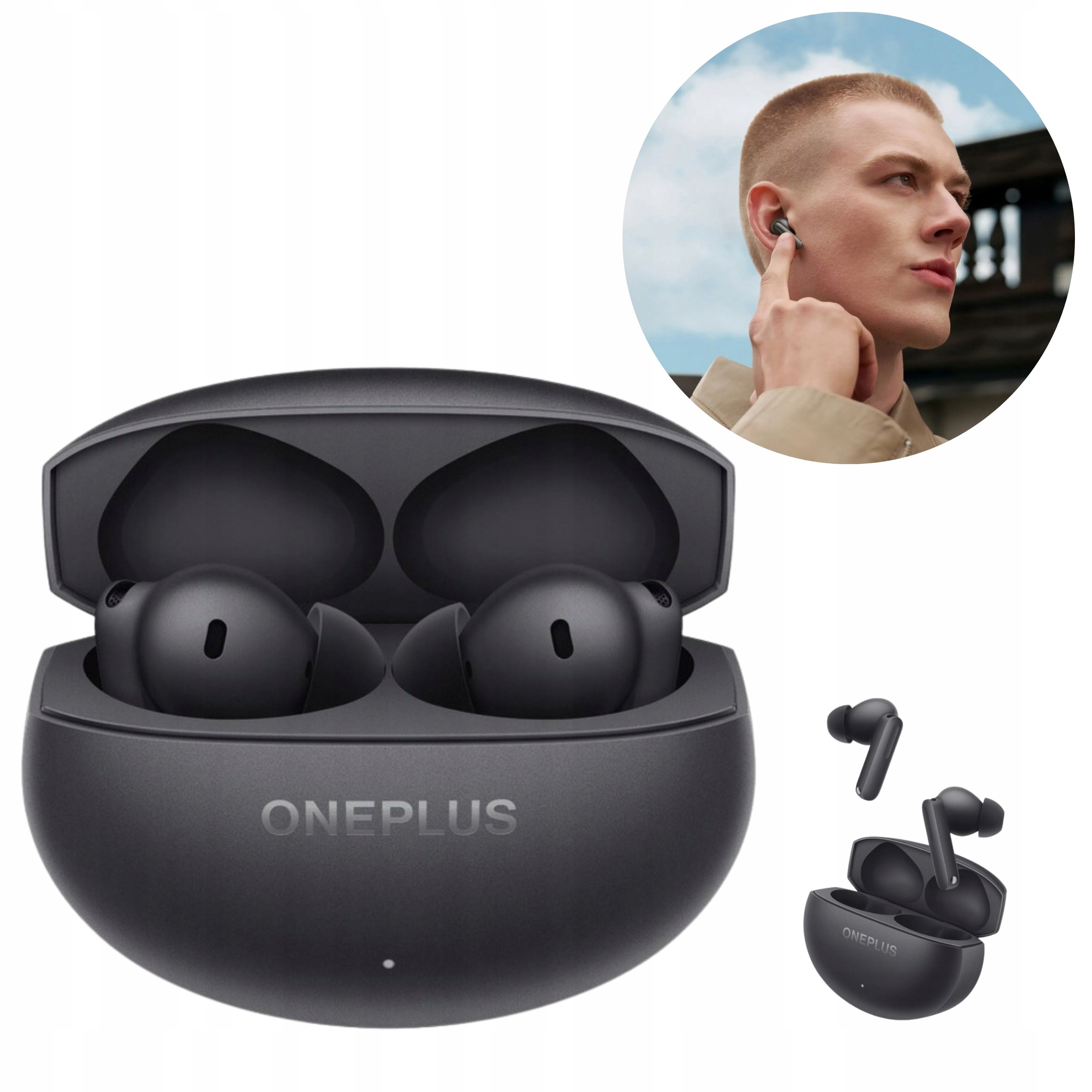 Słuchawki Bezprzewodowe OnePlus Buds 4 Dokanałowe Anc Ai 45h Czarne