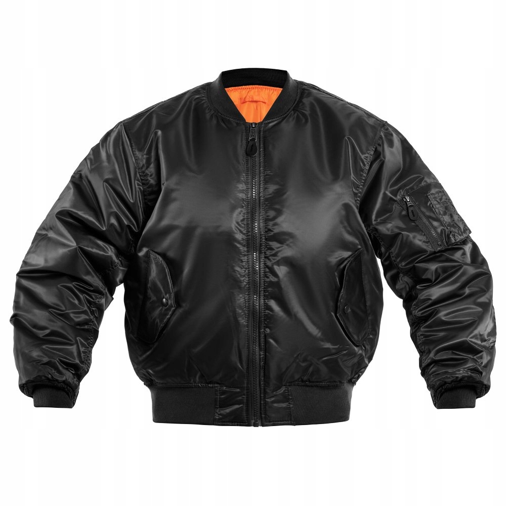 Kurtka Pilotka Bomberka Wojskowa Mil-Tec MA-1 Us Flight Jacket Black 3XL
