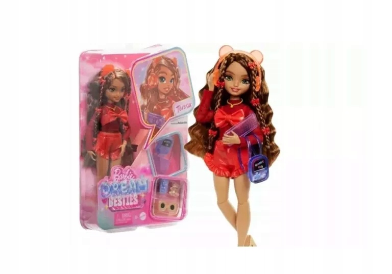 ZESTAW BARBIE DREAM BESTIES LALKA MODOWA TERESA + AKCESORIA