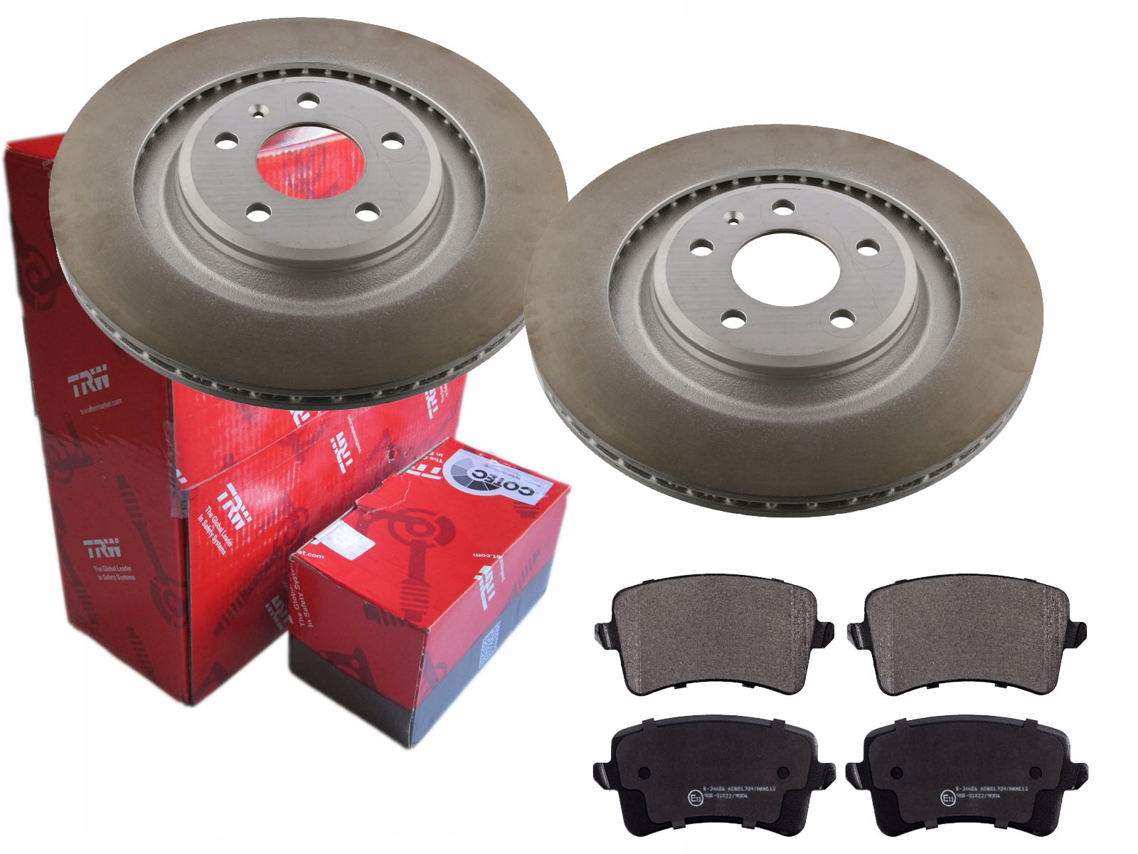 2× trw DF6175S тормозной диск тормозные колодки зад комплект. GDB1765