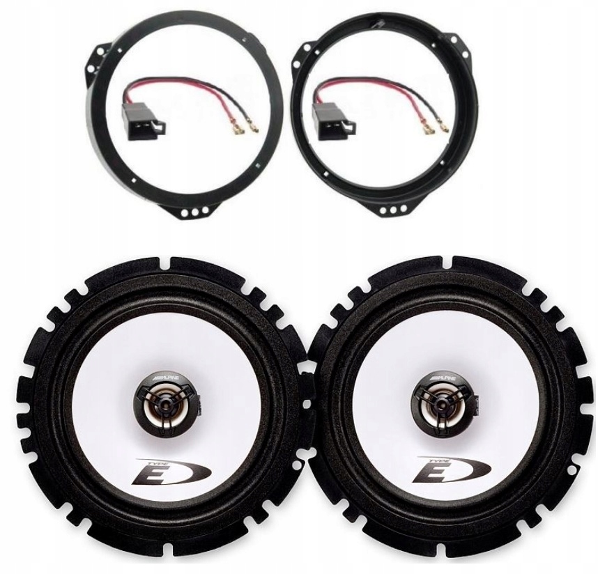 Reproduktory vzdálenosti 16,5 cm Opel Astra Zafira Vectra A B C Alpine SXE-1725S