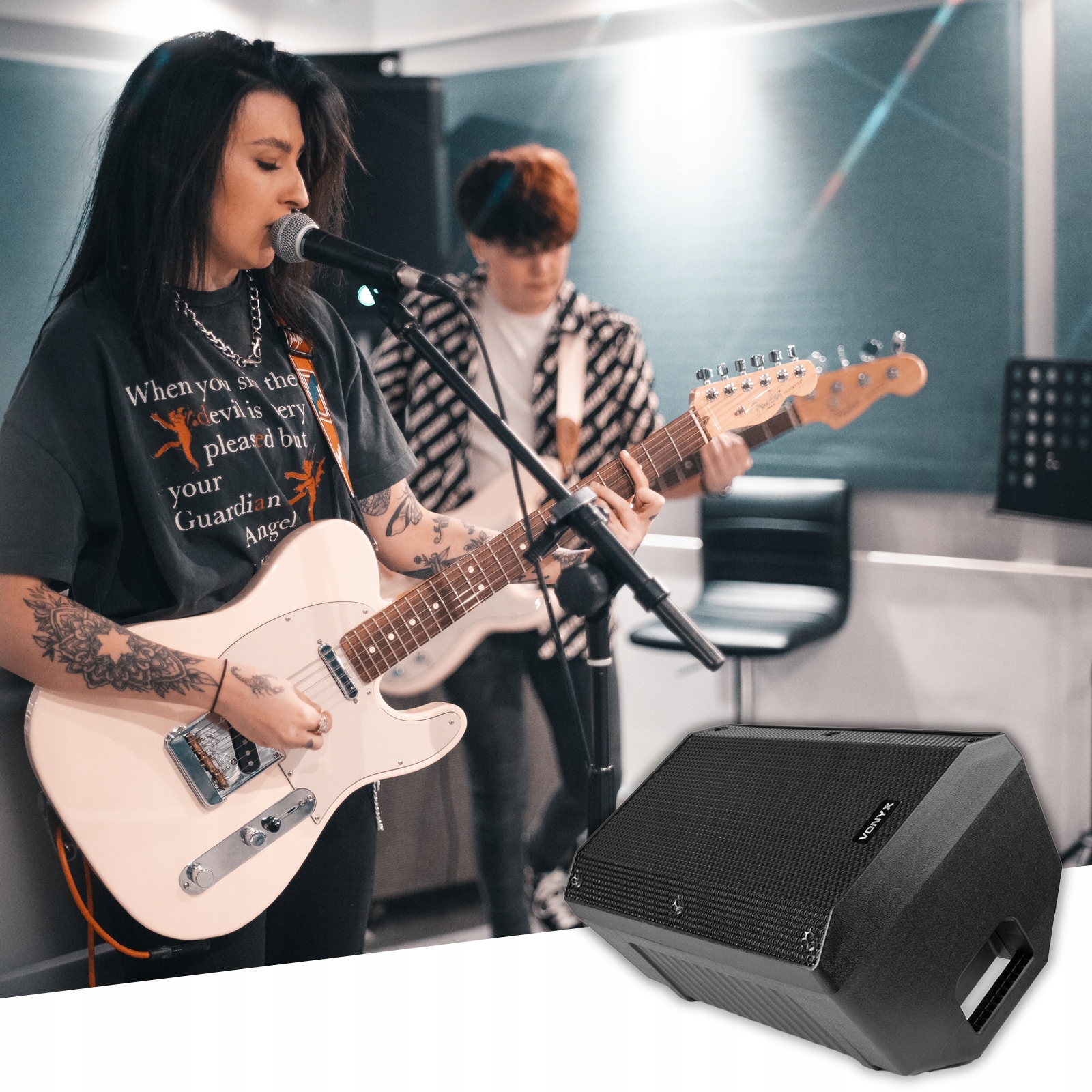 Kolumna aktywna 10'' 500W BT MP3 USB XLR pilot Konstrukcja dwudrożne