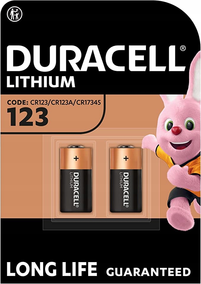 

Bateria Ultra litowa CR123 3V Duracell x2