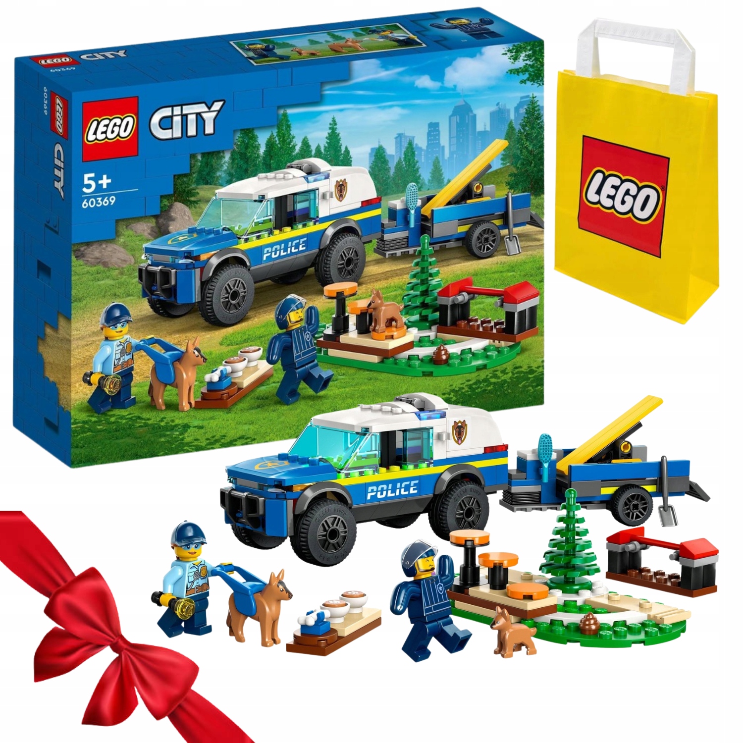 Zestaw Klocków Lego City Szkolenie Psów Policyjnych W Terenie 60369