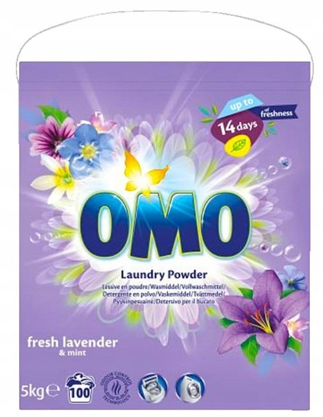 Levně Omo Prací prášek Lavender Mint 5kg