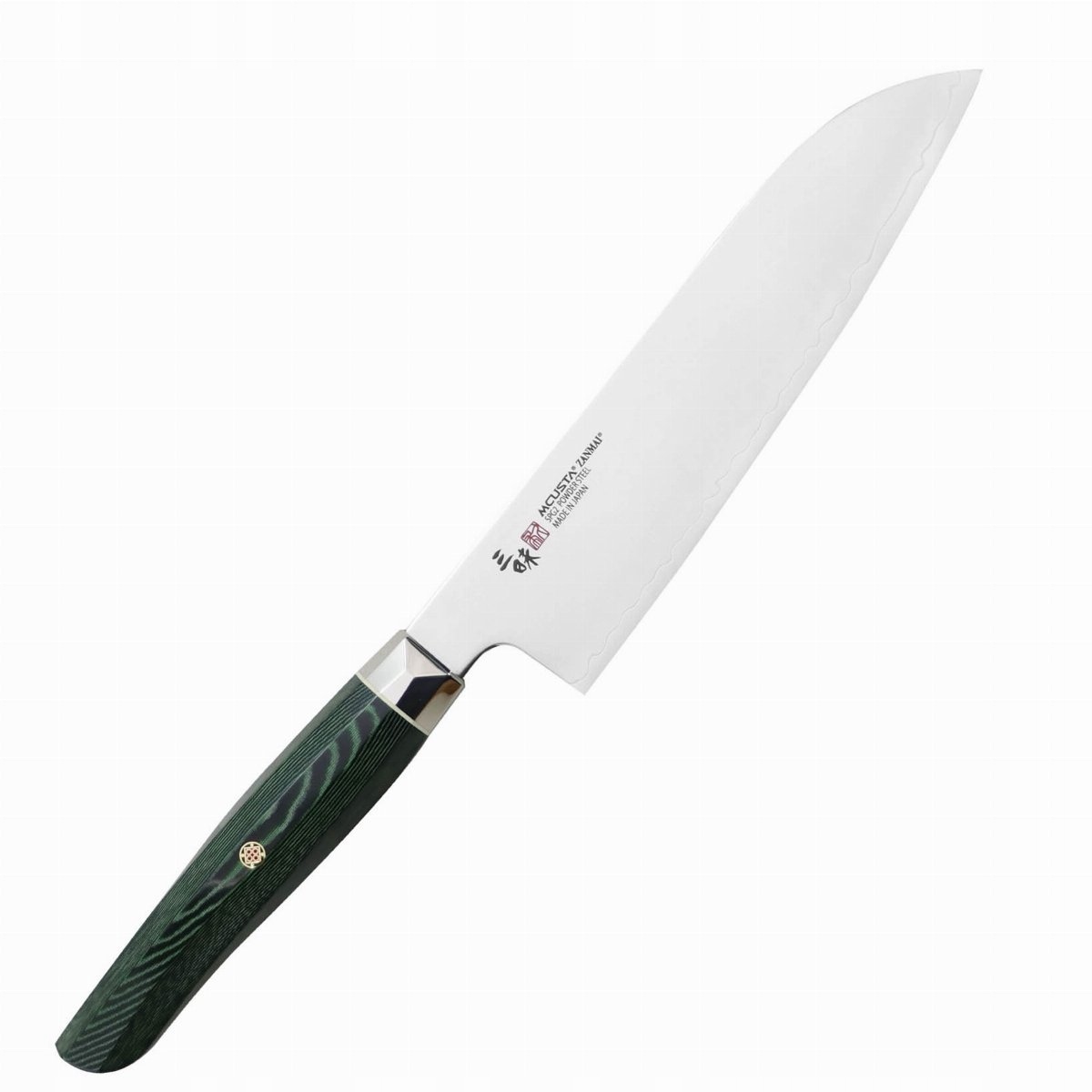 Nôž Santoku Mcusta Zanmai Green Revolution na zeleninu a oceľ SPG2 18 cm