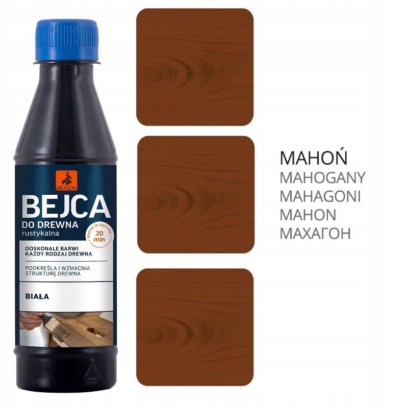 Bejca Do Drewna Rustykalna Dragon 200ml MAHOŃ