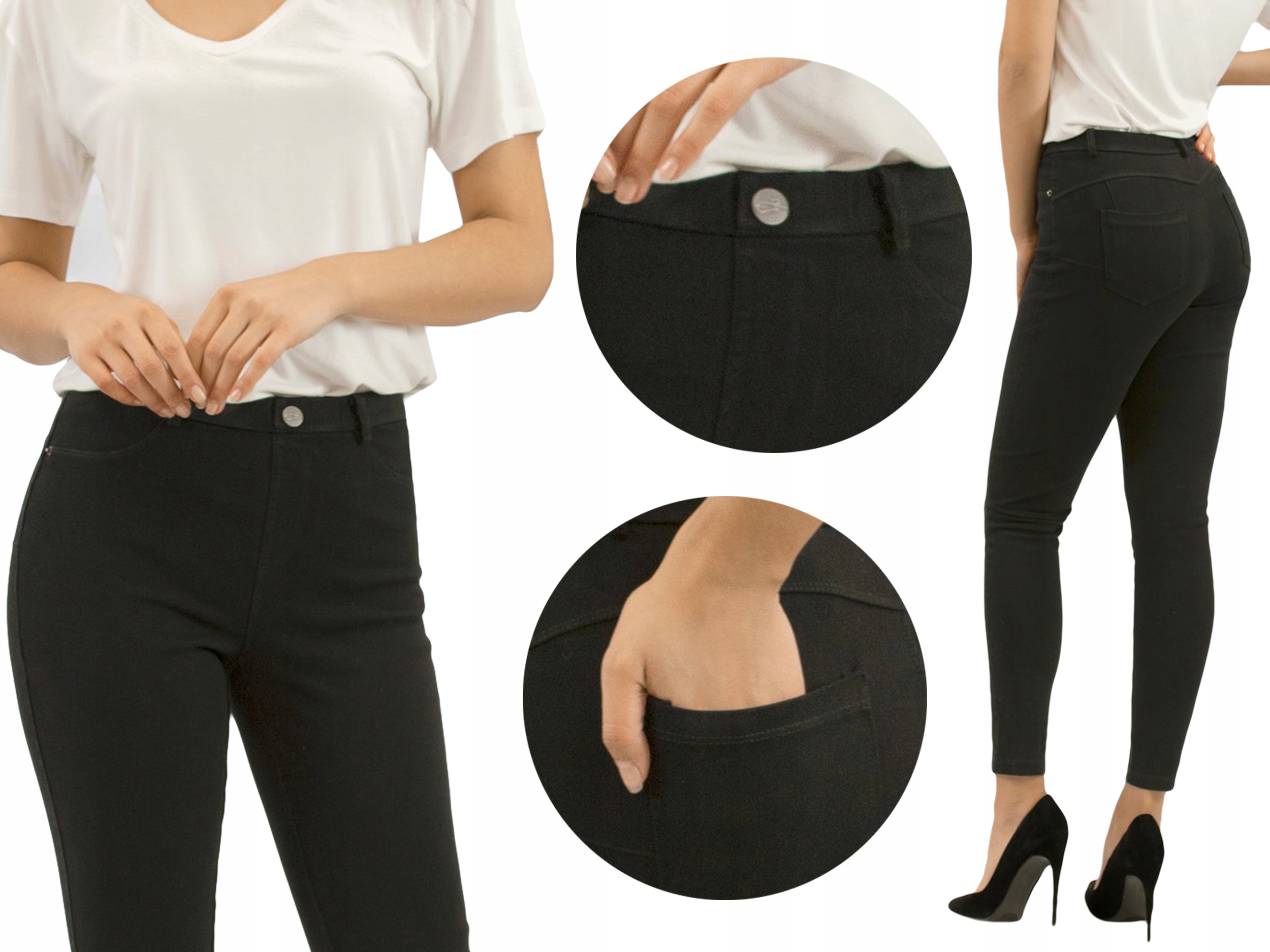 

Gatta Leginsy Margherita, jak spodnie, czarny, XL