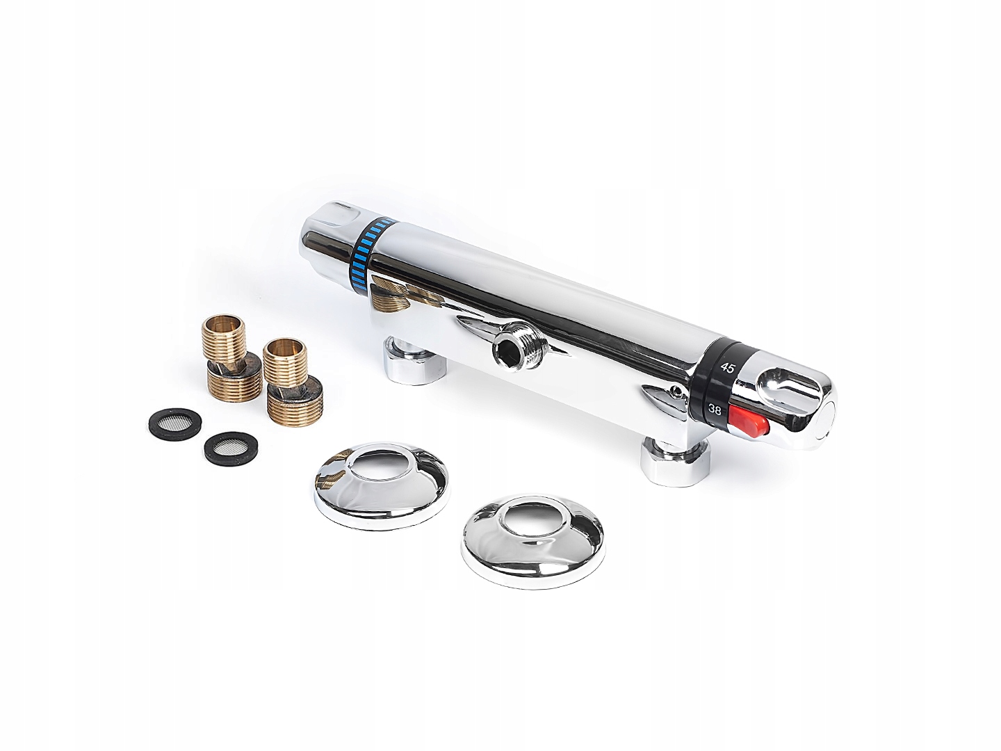 BATERIA PRYSZNICOWA NATRYSKOWA Z TERMOSTATEM TERMOSTATYCZNA KRAN ŚCIENNA