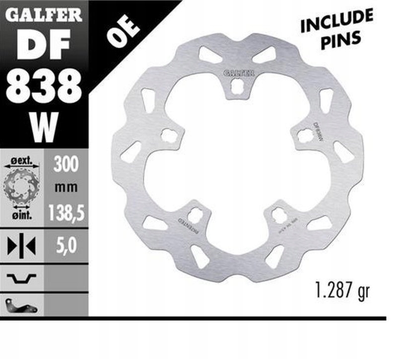 Galfer Predný Brzdový Kotúč Harley-davidson (300X138X5)